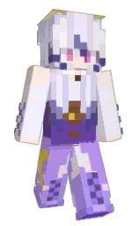 titan white and black Minecraft skin — Slim model — first worn by ianthe_ela_rose