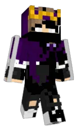 black and mardi gras Minecraft skin — Classic model