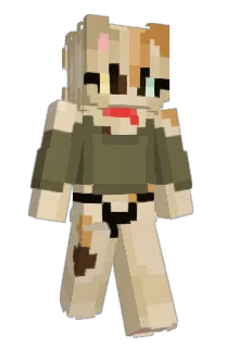 Front of nutsen's skin