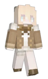 seashell peach and forget me not Minecraft skin — Slim model — first worn by Ajisai_Rain