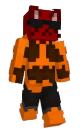 blaze orange and red berry Minecraft skin — Slim model — first worn by P1llowIsHere