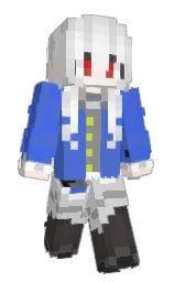 black and havelock blue Minecraft skin — Slim model