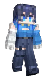 comet and ebony clay Minecraft skin — Slim model — first worn by SpacePug09
