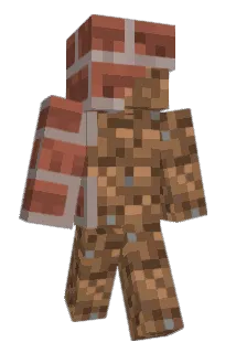 dirt_brick Minecraft avatar full body