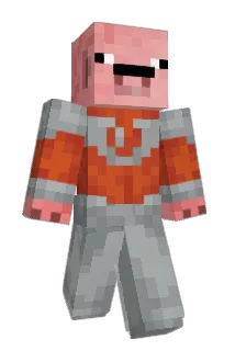 draticed Minecraft avatar full body