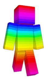 red and razzmatazz Minecraft skin — Classic model — first worn by REV0LUTI0NS