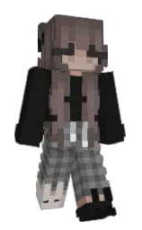 _heyitsdean_'s Minecraft skin wearing the Purple Heart cape