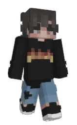 mine shaft and cod gray Minecraft skin — Slim model