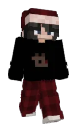 black and heath Minecraft skin — Slim model — first worn by Honeypie0606