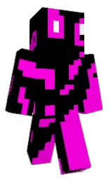 black and purple pizzazz Minecraft skin — Slim model