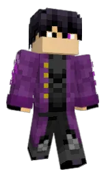 black and eminence Minecraft skin — Classic model — first worn by ID0ntReallyKnow