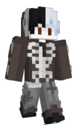 masala and dove gray Minecraft skin — Slim model — first worn by Greem_Off