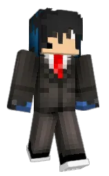 Einfach_HG's Minecraft skin wearing the Purple Heart cape
