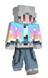 pumice and bermuda gray Minecraft skin — Slim model — first worn by chromapic
