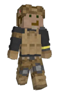 Front of Grippato's skin