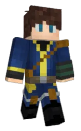 Top_A's Minecraft skin wearing the Pan cape