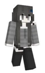 mine shaft and fuscous gray Minecraft skin — Slim model