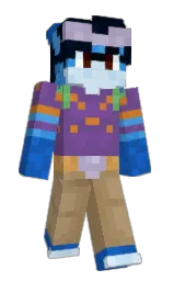 affair and blue charcoal Minecraft skin — Slim model — first worn by Joshua_BlueFlame