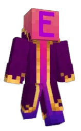 blackberry and pompadour Minecraft skin — Classic model — first worn by LetterE