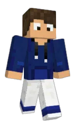 Leozera's Minecraft skin wearing the 15th Anniversary cape