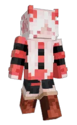 bizarre and soft peach Minecraft skin — Slim model — first worn by falsertaine
