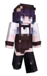 selago and white lilac Minecraft skin — Slim model