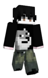 woodsmoke and cod gray Minecraft skin — Classic model