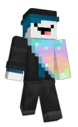 GarrySteelboard's Minecraft skin wearing the Aurora cape