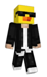 broom and cod gray Minecraft skin — Slim model — first worn by __Oculus