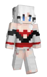 mandys pink and albescent white Minecraft skin — Slim model