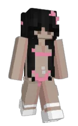 Anqle's Minecraft skin wearing the Purple Heart cape