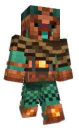 white and walnut Minecraft skin — Classic model — first worn by DagonValente