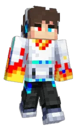 black and cadet blue Minecraft skin — Classic model — first worn by De_PartyPooper