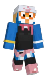 science blue and mine shaft Minecraft skin — Classic model — first worn by QOCN09