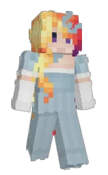cadet blue and burnt sienna Minecraft skin — Slim model — first worn by PetitPrincess