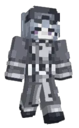 storm gray and cadet blue Minecraft skin — Classic model