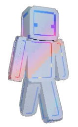 periwinkle gray and black Minecraft skin — Classic model — first worn by jerry_shuai