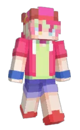 Tet0's Minecraft skin wearing the Purple Heart cape