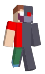 scarpa flow and red Minecraft skin — Classic model
