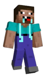 Dzemiasty's Minecraft skin wearing the Purple Heart cape