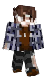 black pearl and fiord Minecraft skin — Classic model — first worn by pisa121