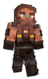 quincy and brown rust Minecraft skin — Classic model — first worn by WhatIsUp1214