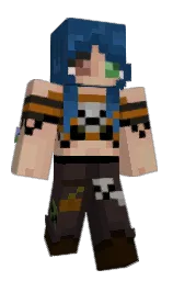 biscay and cocoa brown Minecraft skin — Slim model — first worn by MCserieslover