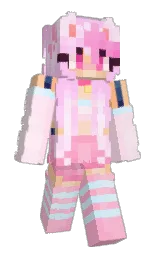JirniyUwU's Minecraft skin wearing the Aurora cape