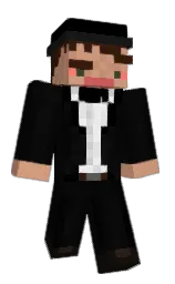 cod gray and black Minecraft skin — Classic model — first worn by Felo119