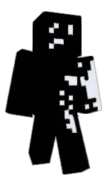 black and zircon Minecraft skin — Slim model