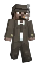 fuscous gray and armadillo Minecraft skin — Slim model — first worn by ItsVisual