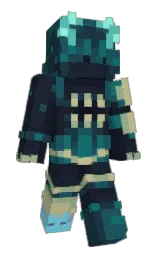 mirage and nile blue Minecraft skin — Classic model — first worn by CrayPow
