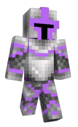heliotrope and black Minecraft skin — Slim model