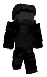black and cod gray Minecraft skin — Classic model